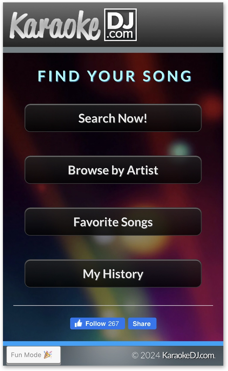 KaraokeDJ.com Fun Mode theme